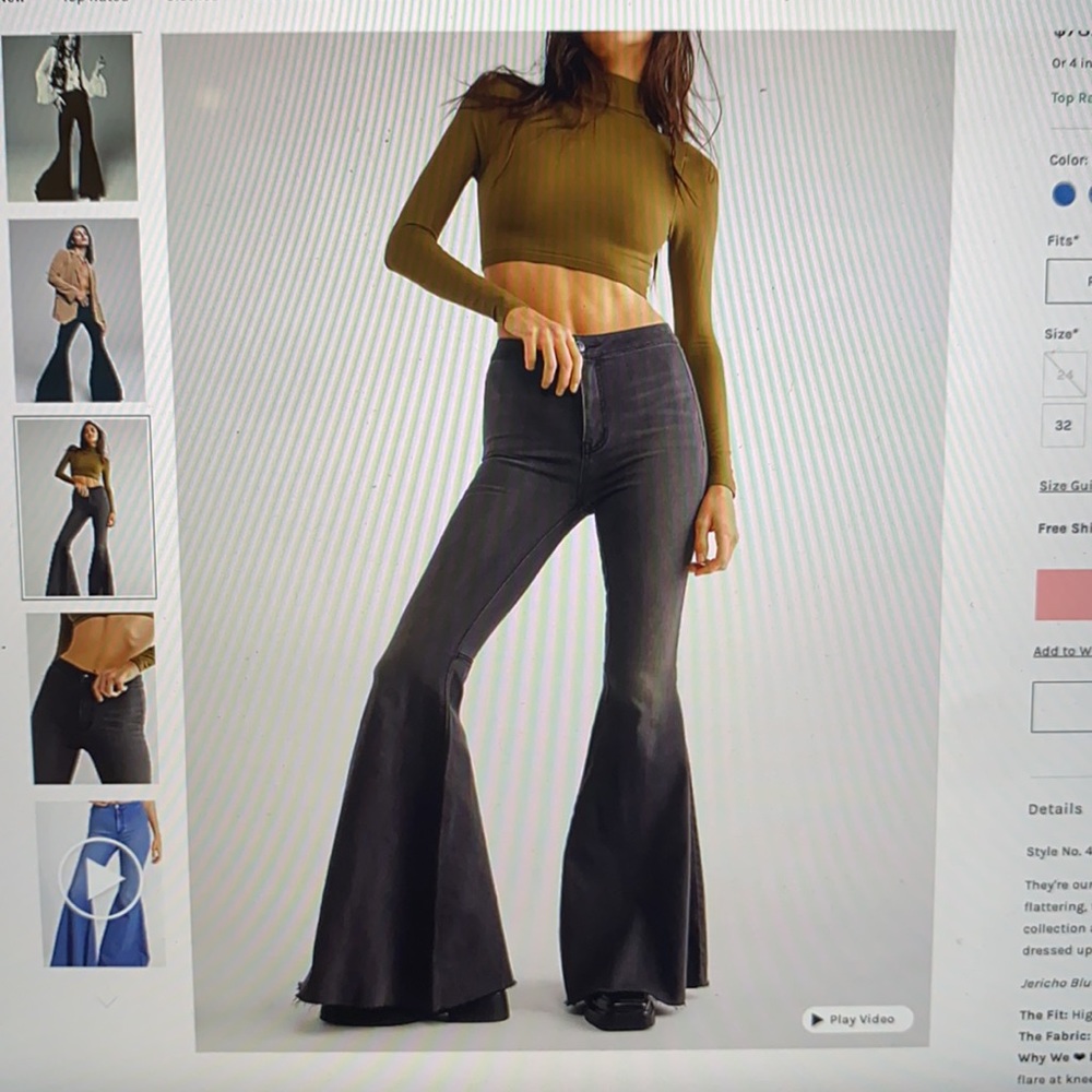 NEW WITH TAGS - Just Float On High-Rise Flare Jeans